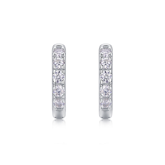 Summer Iced Tea - Earrings Set With Top-quality Moissanite S925 Silver And Platinum-plated Stud Earrings, A Fashionable And Trendy Accessory, Can Be Tested With A Diamond Pen